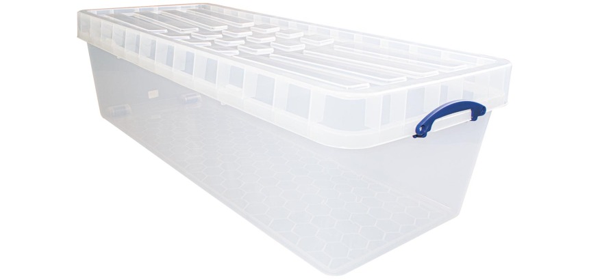 Really Useful Box storage box 134 L XL, nestable, transparent