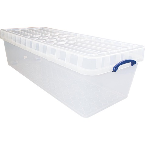 Really Useful Box boîte de rangement 134 l XL, emboîtable, transparent