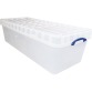 Really Useful Box boîte de rangement 134 l XL, emboîtable, transparent