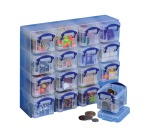 Boîte de rangement Really Useful 16x 0,14 litre 280x224x65mm transparent blanc