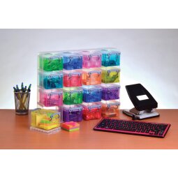 Really Useful Box cube mural, avec 16 boîtes de 0,14 l, multicolor