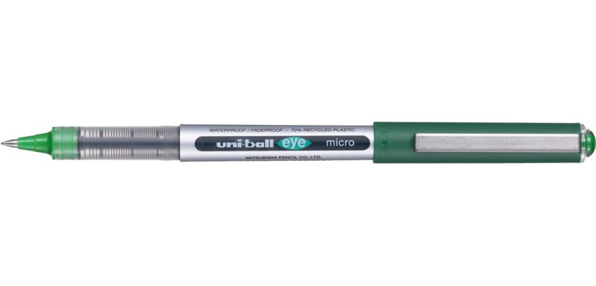 Uni-ball Eye Micro roller Eco, largeur de trait 0,2 mm, vert