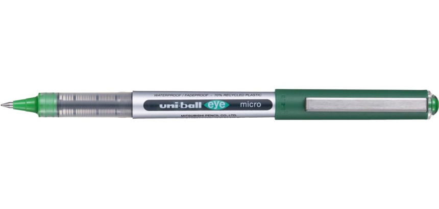 Uni-ball Eye Micro roller Eco, largeur de trait 0,2 mm, vert