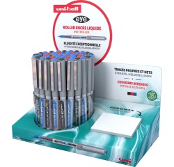 Uni-ball Eye Fine roller Eco, largeur de trait 0,5 mm, assorties, présentoir de 48 pièces