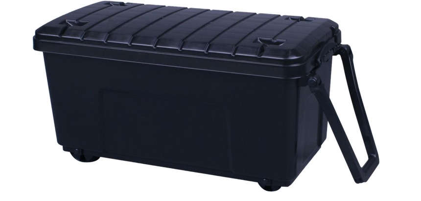 Really Useful Box boîte de rangement sur roulettes 160 l, noir