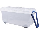 Really Useful Box boîte de rangement sur roulettes 160 l, transparent