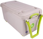 Really Useful Box recycled opbergkoffer op wieltjes 16 liter, grijs