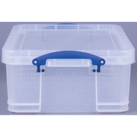 Really Useful Box 18 liter, transparant, per stuk verpakt in karton