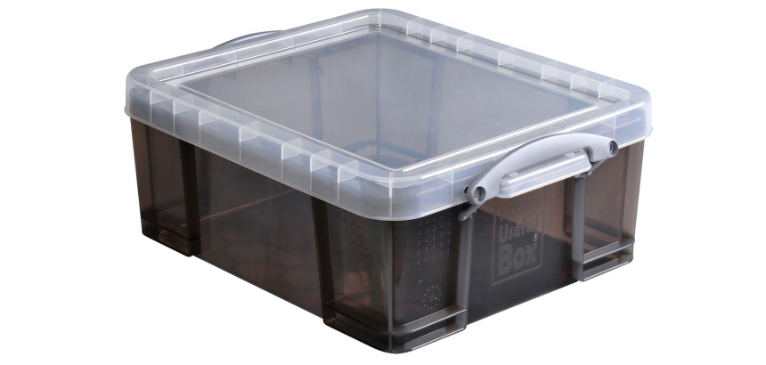 Really Useful Box boîte de rangement 18 l, transparant fumé