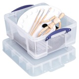 Really Useful Box 18 Litre XL Storage Box, Clear
