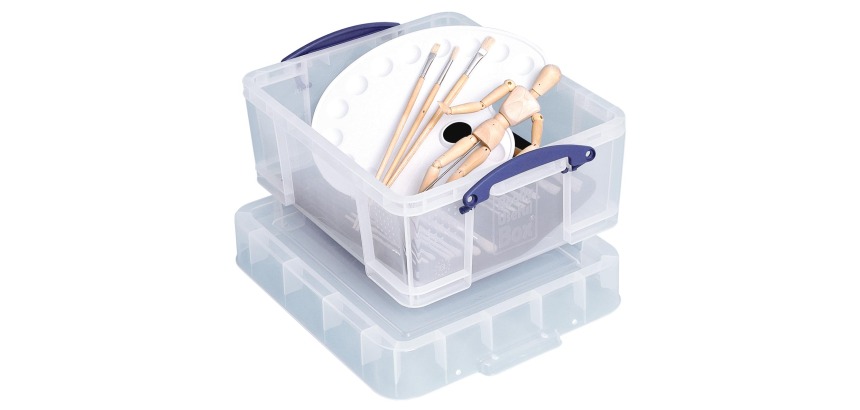 Really Useful Box boîte de rangement 18 litres XL, transparent