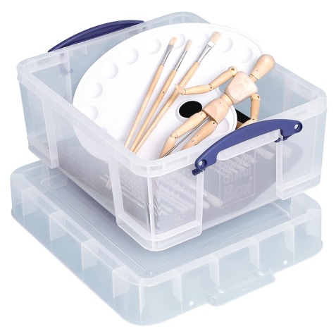 Really Useful Box opbergdoos 18 liter XL, transparant