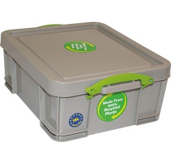 Really Useful Box opbergdoos 18 liter, gerecycleerd, grijs