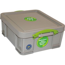 Really Useful Box opbergdoos 18 liter, gerecycleerd, grijs