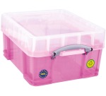Really Useful Box boîte de rangement 18 litres XL, rose transparent
