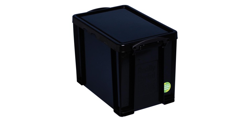 Really Useful Box Aufbewahrungsbox 19 Liter, recycelt, schwarz