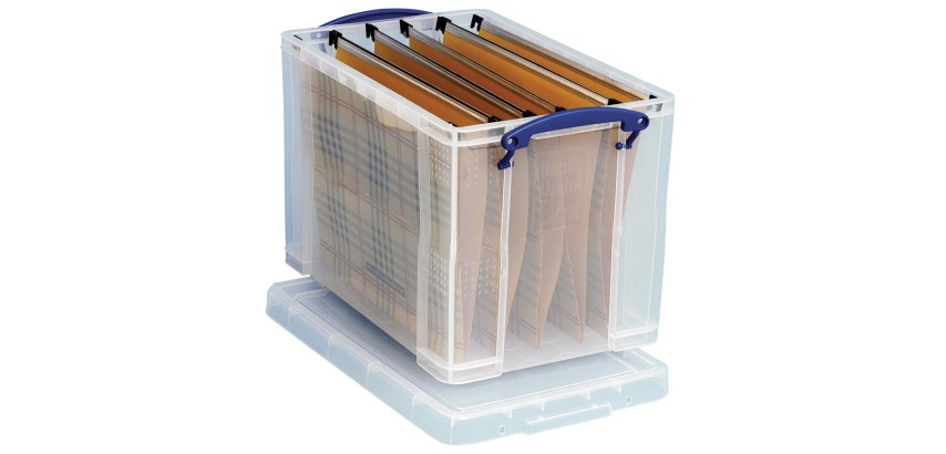 Really Useful Box boîte de rangement 19 l, pour dossiers suspendus et 10 dossiers suspendus inclus