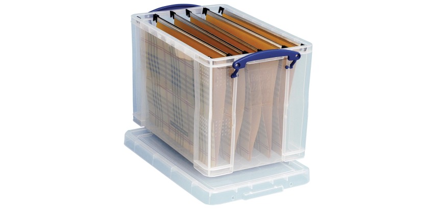 Really Useful Box boîte de rangement 19 l, pour dossiers suspendus et 10 dossiers suspendus inclus