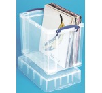 Really Useful Storage Box 19 litres 395x255x330mm transparent white