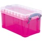 Really Useful Box boîte de rangement 2,1 litres, rose transparent