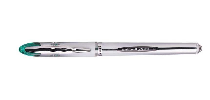 Uni Ball Vision Elite 200 roller, largeur de trait: 0,6 mm, bille 0,8 mm, vert
