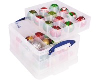 Really Useful Box opbergdoos 21 l, met 2 inzetbakjes, transparant