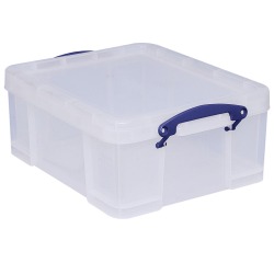 Really Useful Box boîte de rangement 21 l, transparent