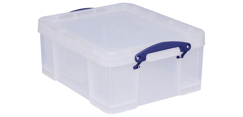 Really Useful Box 21L storage box, transparent