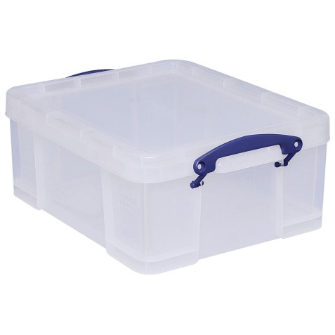 Really Useful Box boîte de rangement 21 l, transparent