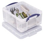 Really Useful Box boîte de rangement 21 l, transparent