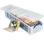 Really Useful Box opbergdoos 22 liter met 2 dividers, transparant