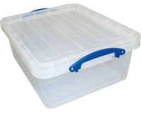Really Useful Box opbergdoos 23,5 l, nestbaar, transparant