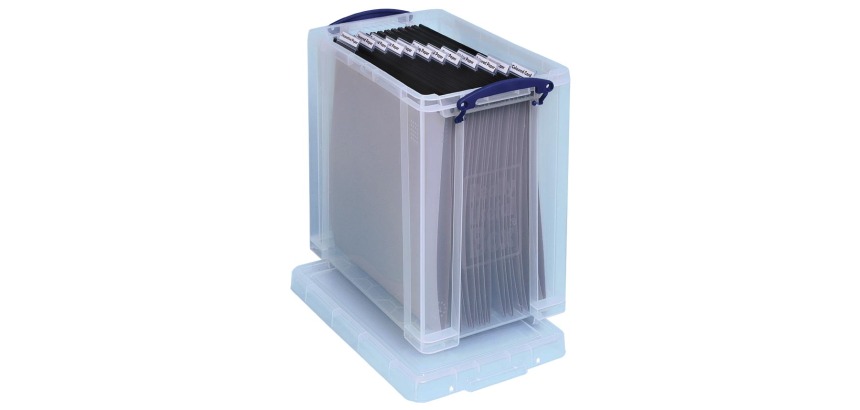 Really Useful Box boîte de rangement 25 litres, transparent