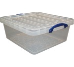 Really Useful Box boîte de rangement 31,5 l, emboîtable, transparent