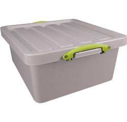 Really Useful Box Recycled boîte de rangement 31,5 l, emboîtable, gris