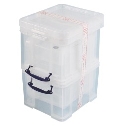 Really Useful Box 35 liter, transparant, pak van 3 dozen