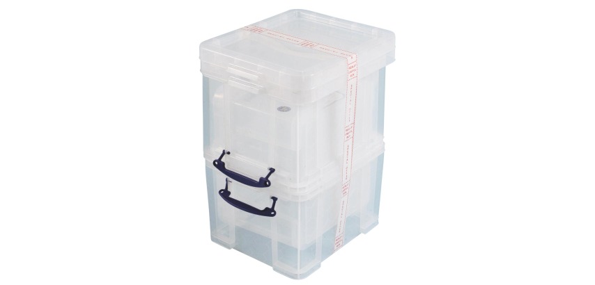 Really Useful Box 35 l, transparent, Paket mit 3 Boxen