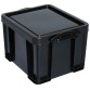 Really Useful Box boîte de rangement 35 l, recyclé, noir