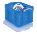 Opbergbox Really Useful 35 liter 480x390x310 mm transparant blauw