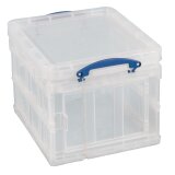 Really Useful Box storage box 35 liters foldable, transparent