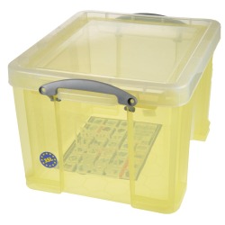 EN_RUB 35L TRANSPARENT JAUNE