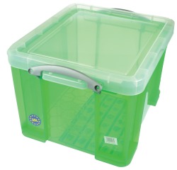 Really Useful Box boîte de rangement 35 l, vert transparent