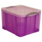 Really Useful Box boîte de rangemen 35 litres, pourpre transparent