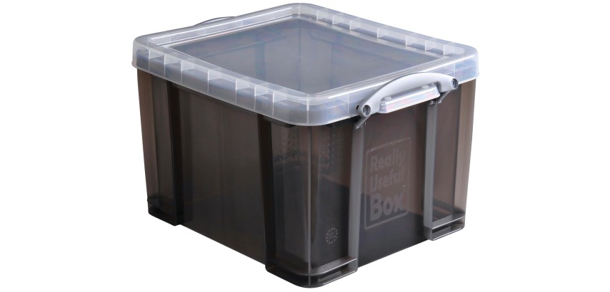 Really Useful Box Aufbewahrungsbox 35 Liter, rauchig transparent