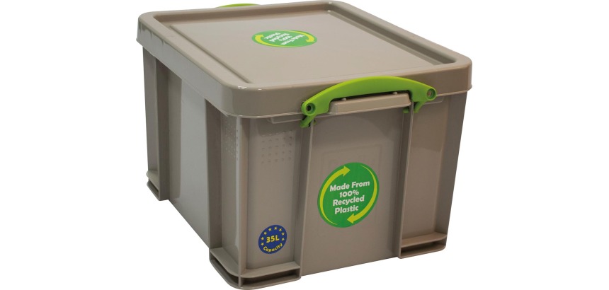 Really Useful Box storage box 35 l, recycled, grey