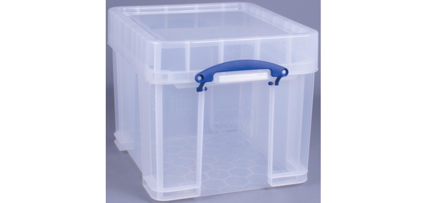 Opbergbox Really Useful 35 liter 480x390x345 mm transparant wit