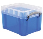 Really Useful Storage Box 3 liters 245x180x160mm transparent blue