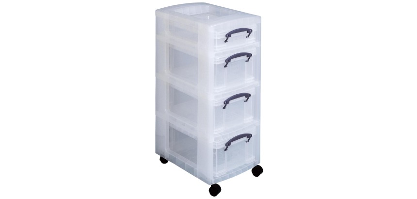 Really Useful Box trolley avec 4 boîtes de rangement
