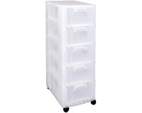 Really Useful Box tiroir 5 x 12 l, transparent