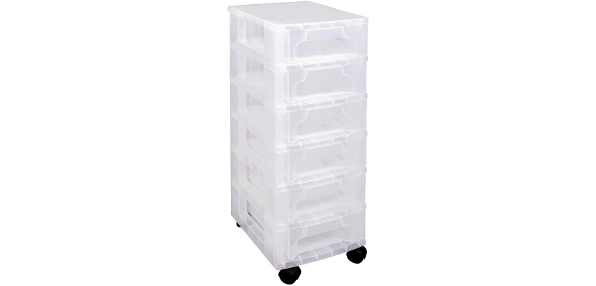 Really Useful Box tiroir 6 x 3,5 l, transparent